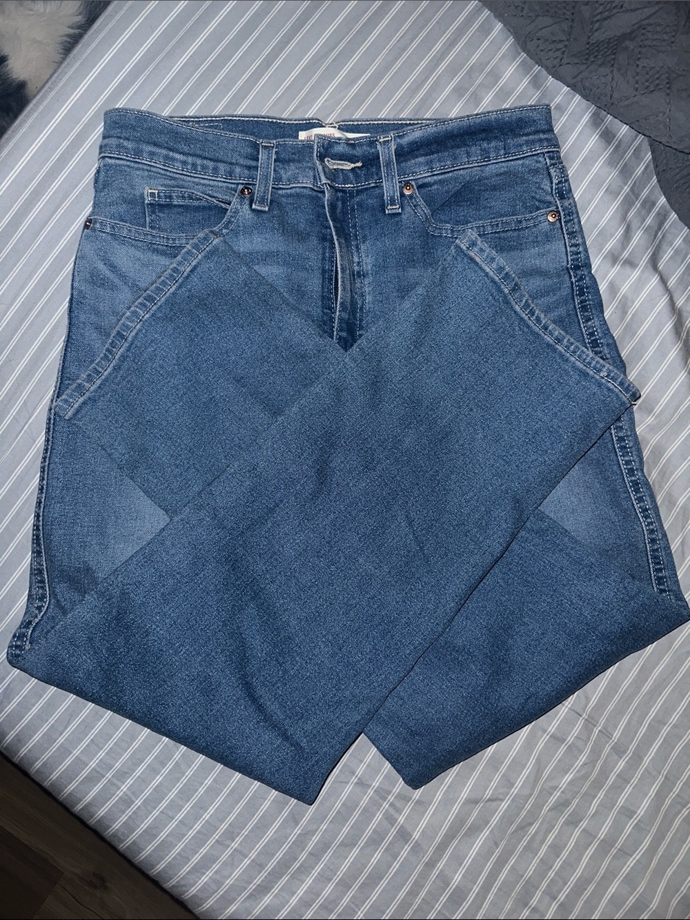 Levi High Rise Straight Jeans